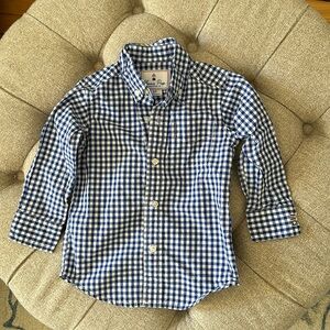 Classic Prep Gingham Button Down Shirt